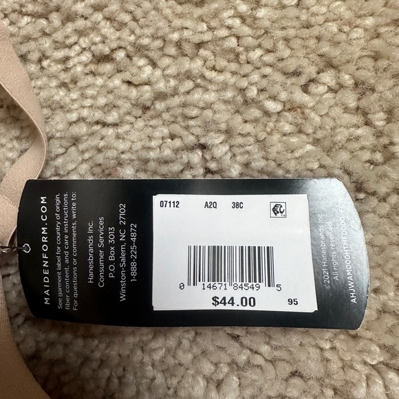 NWT Maidenform Womens One Fab Fit Everyday Full Coverage Racerback Bra 38C (148) - Picture 5 of 16